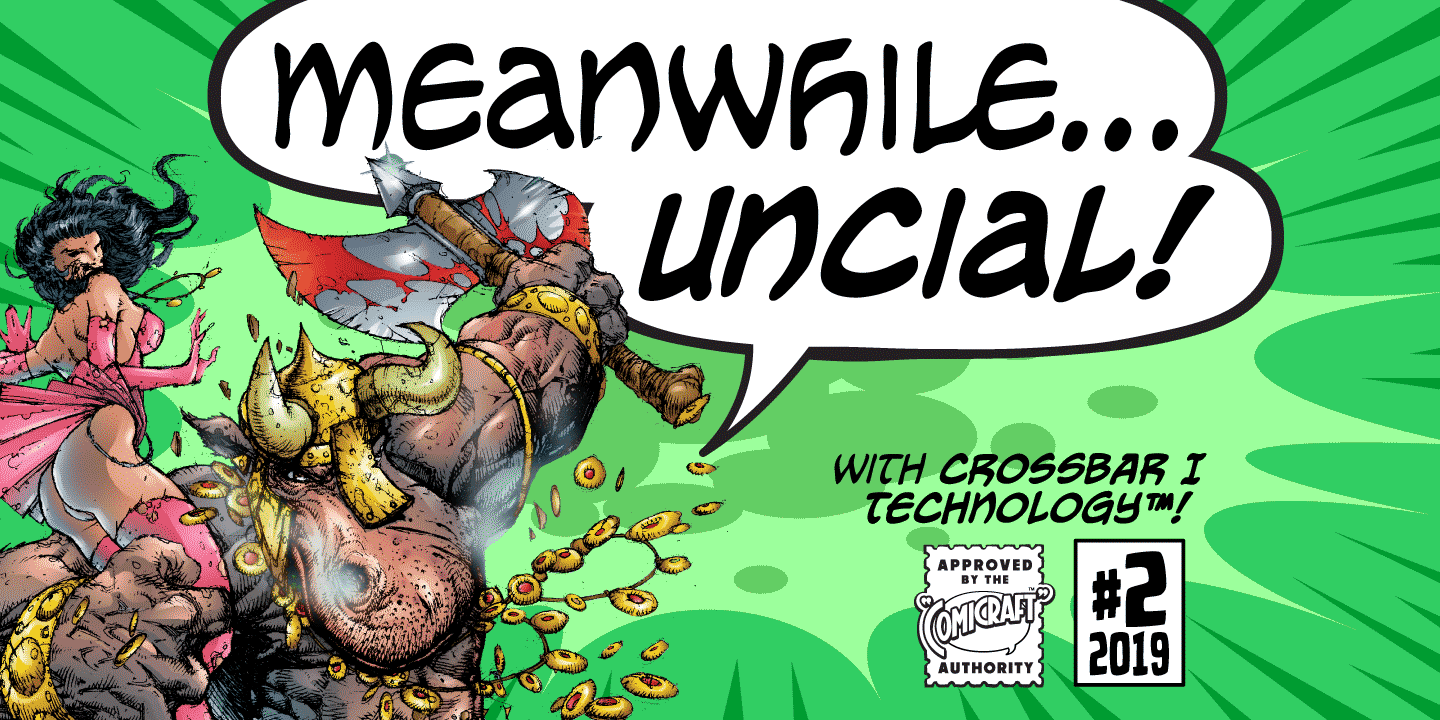 Font Meanwhile Uncial